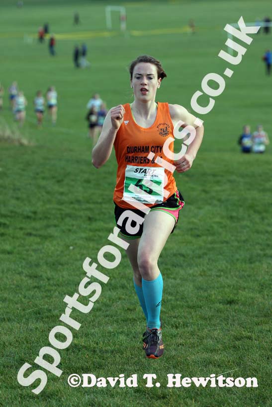 Mariama Dryak (Durham City) under-20 women North Eastern Cross Country, Champs., Temple Park, South Shields. Photo: David T. Hewitson/Sports for All Pics